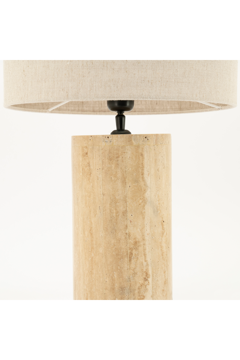 Cylindrical Travertine Table Lamp | By-Boo Amara | OROA.com