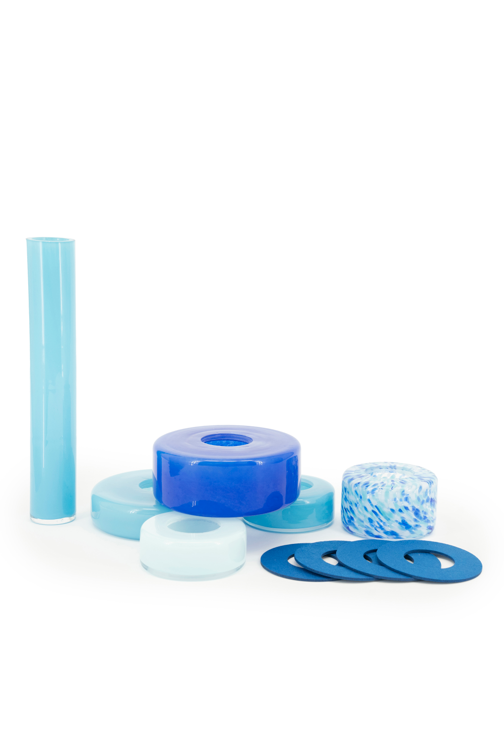 Stacked Glass Bud Vase | By-Boo Collars | OROA.com