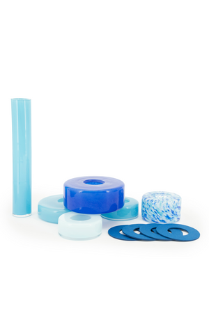 Stacked Glass Bud Vase | By-Boo Collars | OROA.com