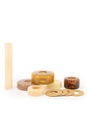 Stacked Glass Bud Vase | By-Boo Collars | OROA.com