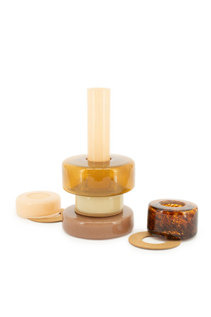 Stacked Glass Bud Vase | By-Boo Collars | OROA.com