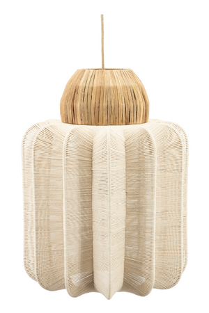 Natural Fiber Fluted Pendant Light | By-Boo Reb | OROA.com