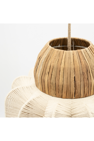 Natural Fiber Fluted Pendant Light | By-Boo Reb | OROA.com