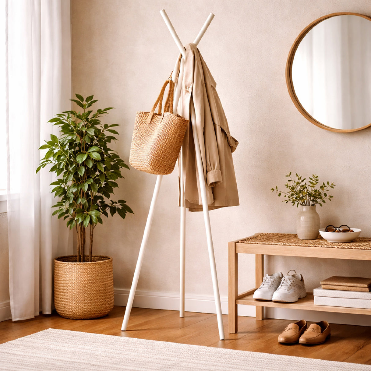   Twisted Tripod Coat Rack | Oroa.com