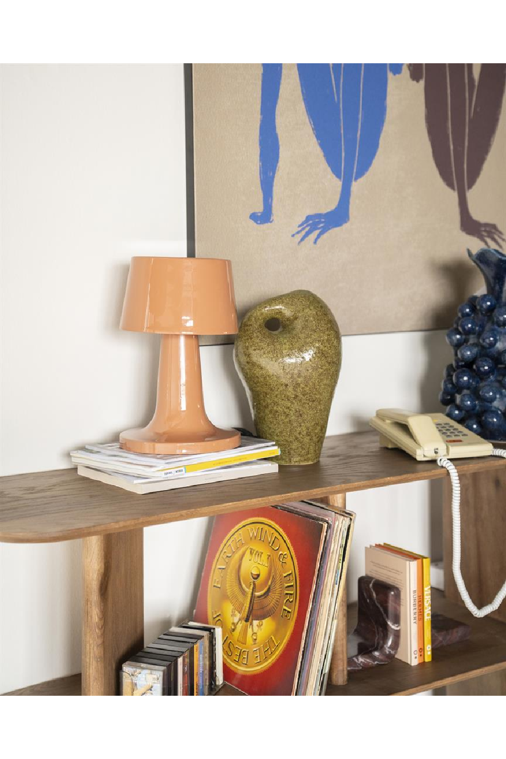 Glazed Iron Table Lamp | By-Boo Alvo | OROA.com