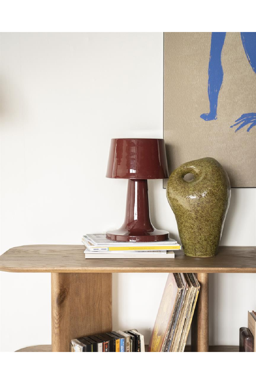 Glazed Iron Table Lamp | By-Boo Alvo | OROA.com