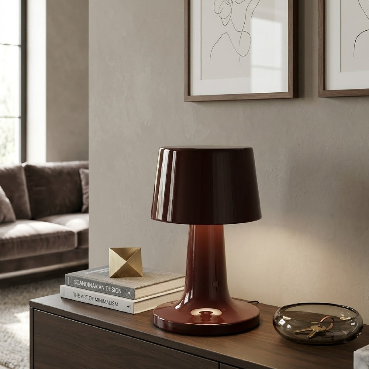   Glazed Iron Table Lamp | Oroa.com