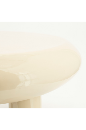 Glossy Iron Round Coffee Table | By-Boo Balloon | OROA.com