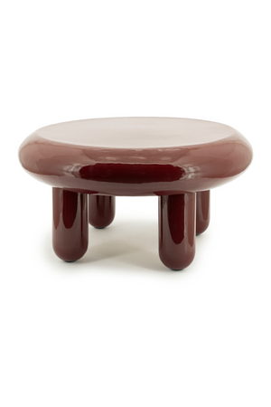 Glossy Iron Round Coffee Table | By-Boo Balloon | OROA.com