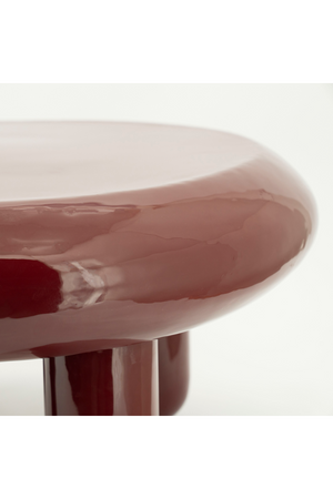 Glossy Iron Round Coffee Table | By-Boo Balloon | OROA.com