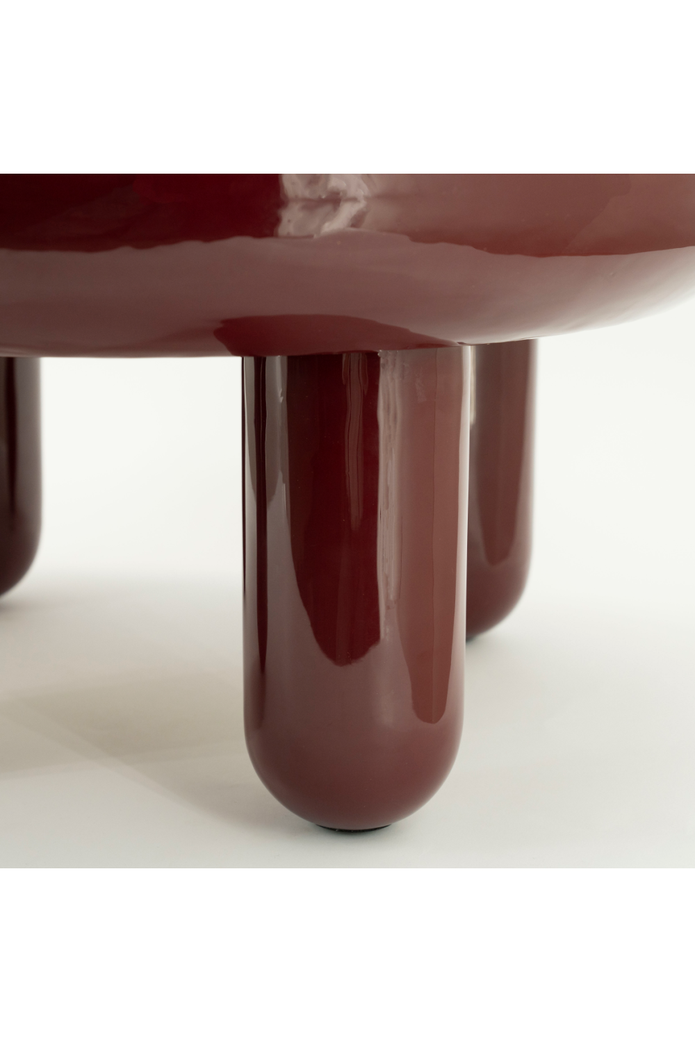 Glossy Iron Round Coffee Table | By-Boo Balloon | OROA.com