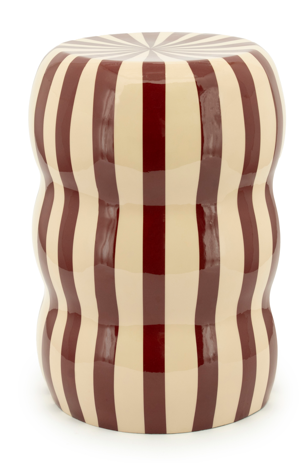 Enameled Iron Wavy Stool | By-Boo Candice | OROA.com