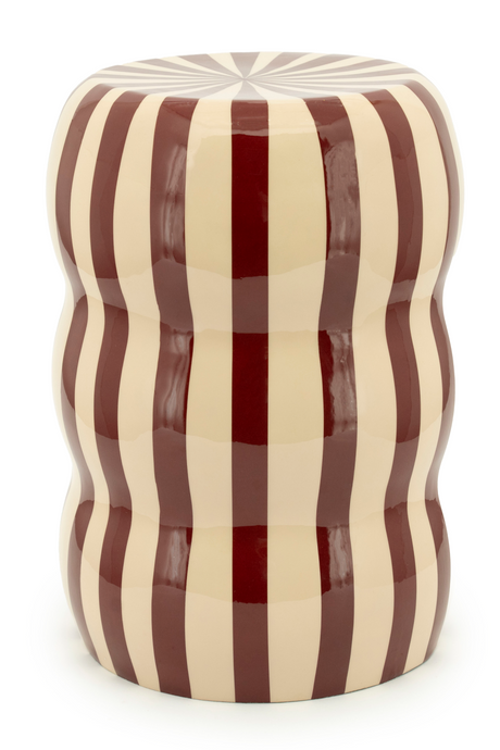 Enameled Iron Wavy Stool | By-Boo Candice | OROA.com