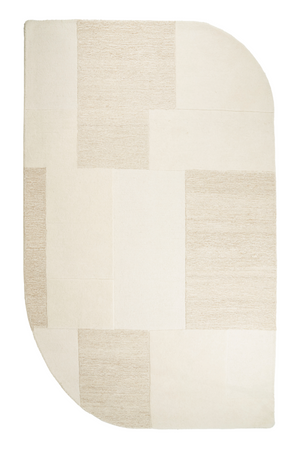 Geometrical Patterned Wool Carpet 6' x 9.5' | By-Boo Contour | Oroa.com