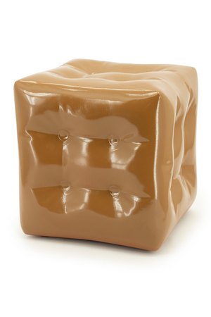 Glossy Crumpled Cube Stool | By-Boo Captives | OROA.com