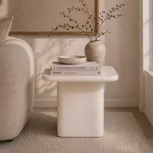   Lacquered Cement Side Table | Oroa.com