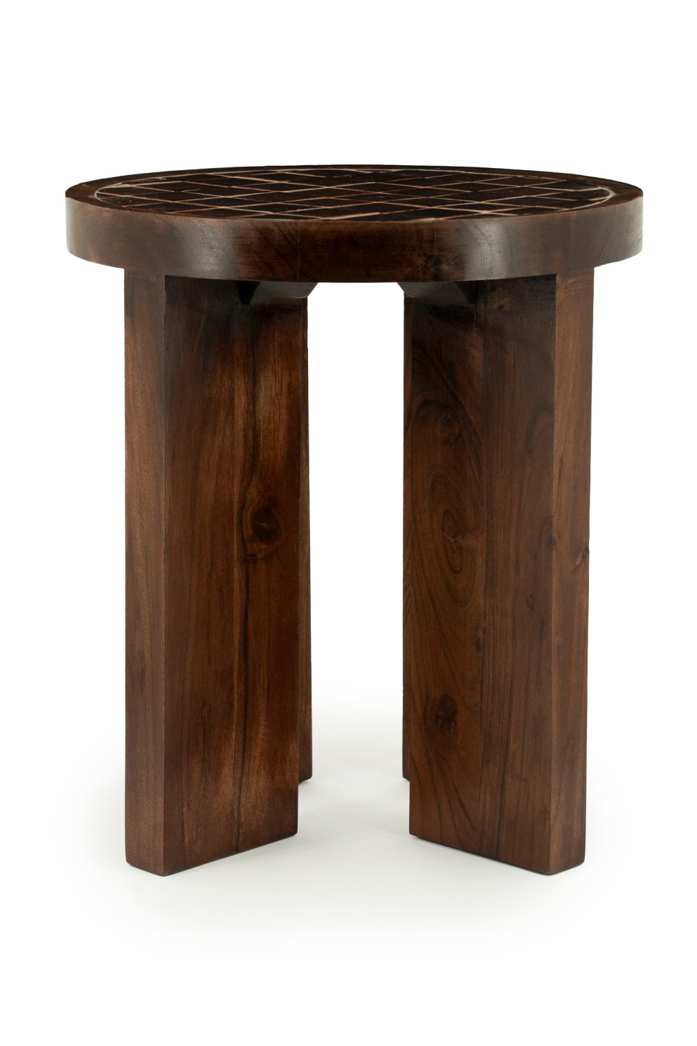 Brown Ceramic Side Table | By-Boo TiledUp | OROA.com
