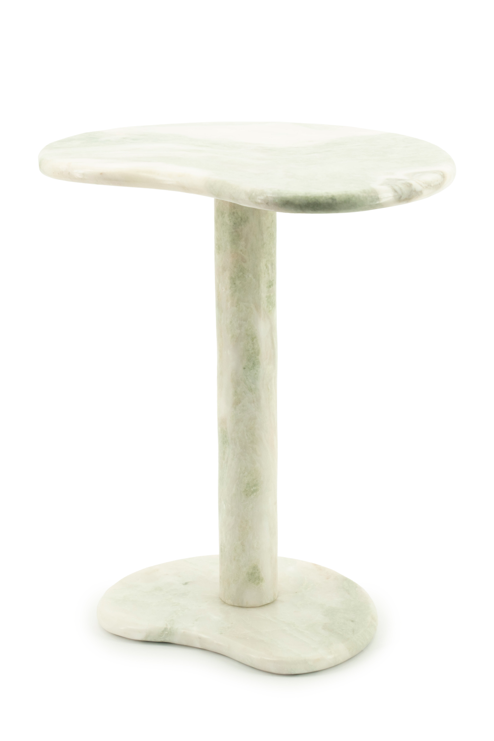 Marble Pedestal Side Table | By-Boo Rosso | OROA.com
