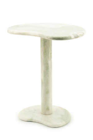 Marble Pedestal Side Table | By-Boo Rosso | OROA.com