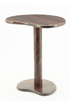 Marble Pedestal Side Table | By-Boo Rosso | OROA.com