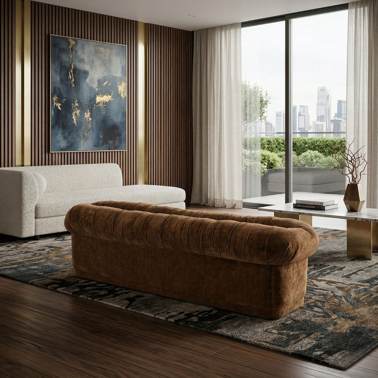   Fully-Upholstered Cushion Bench | Oroa.com