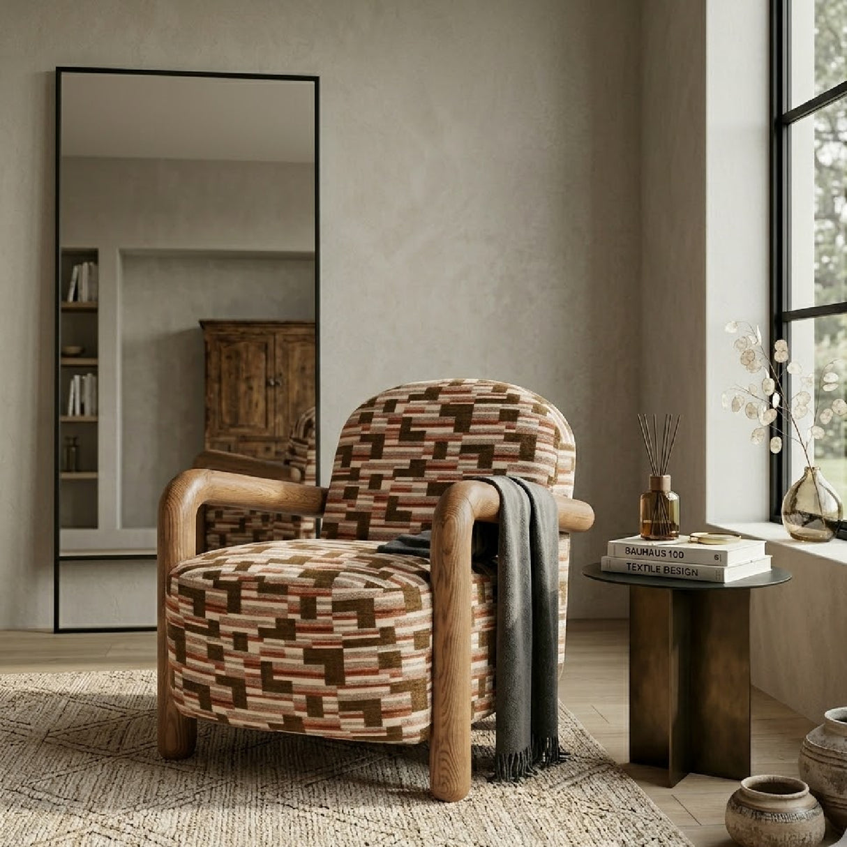   Wood-Framed Lounge Chair | Oroa.com