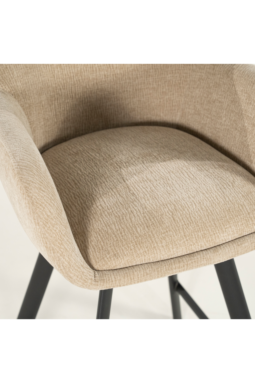 Upholstered Bar Stool with Arms | By-Boo Bliss | Oroa.com