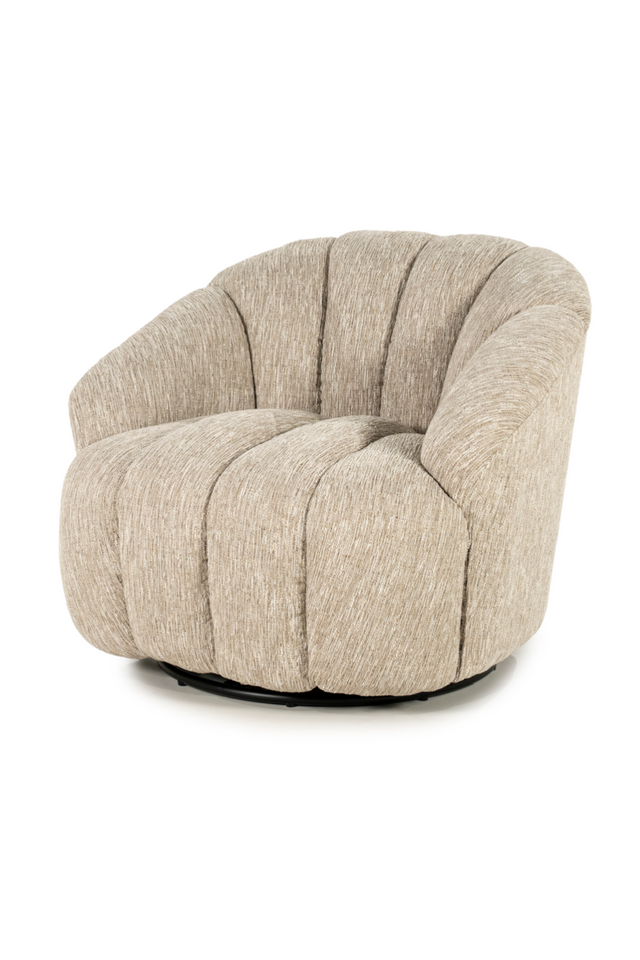 Deep-Channeled Swivel Chair | By-Boo Dream | Oroa.com