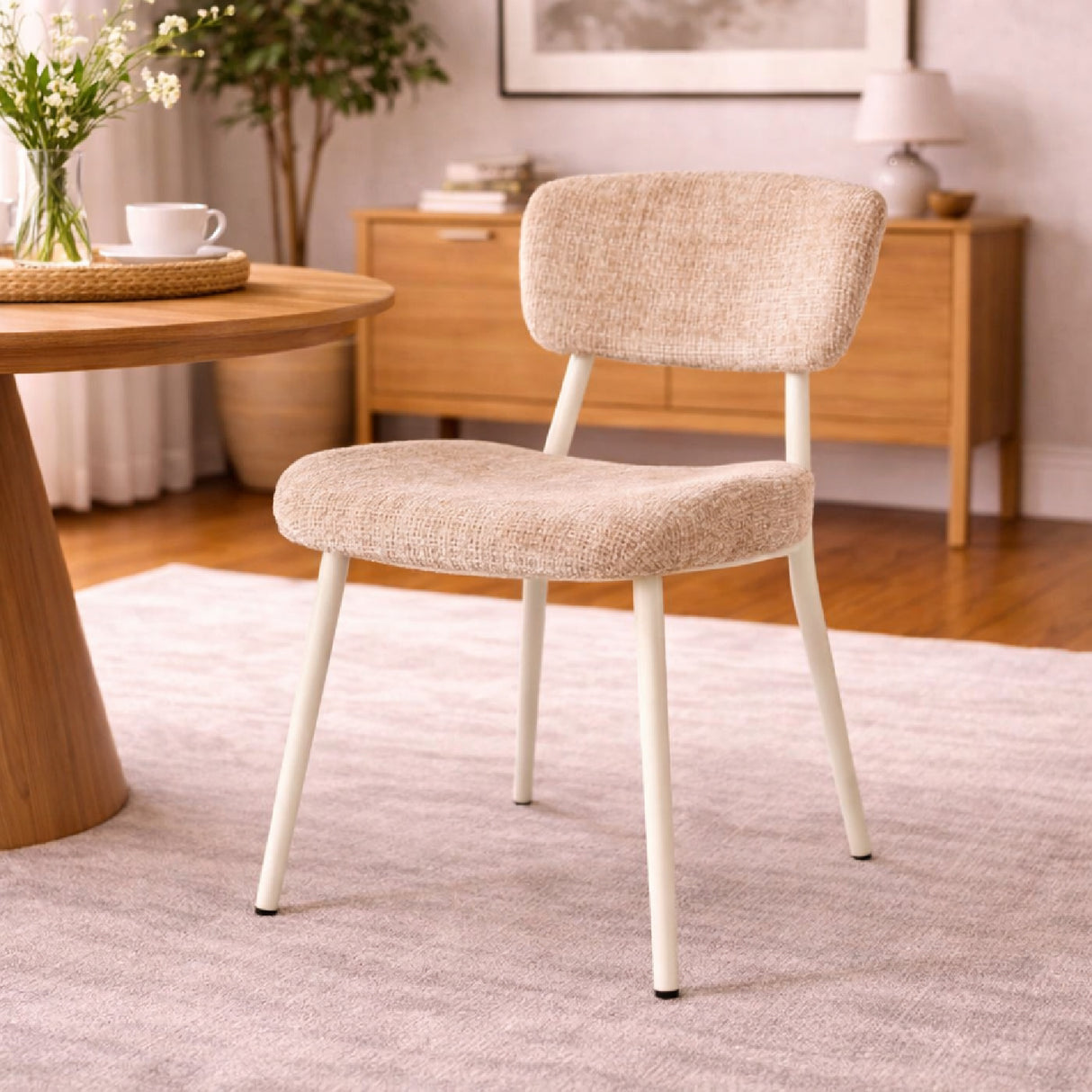   Fabric Covered Dining Chairs (2) | Oroa.com