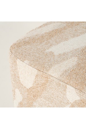 Printed Fabric Square Pouf S | By-Boo Rytm | Oroa.com