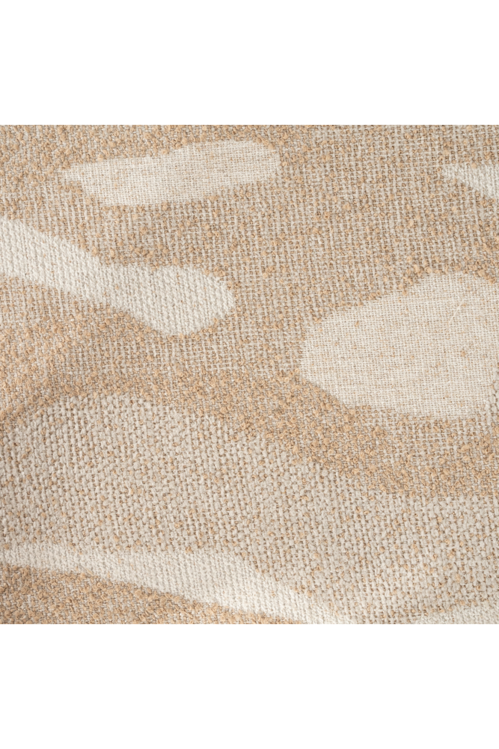 Printed Fabric Square Pouf L | By-Boo Rytm | Oroa.com