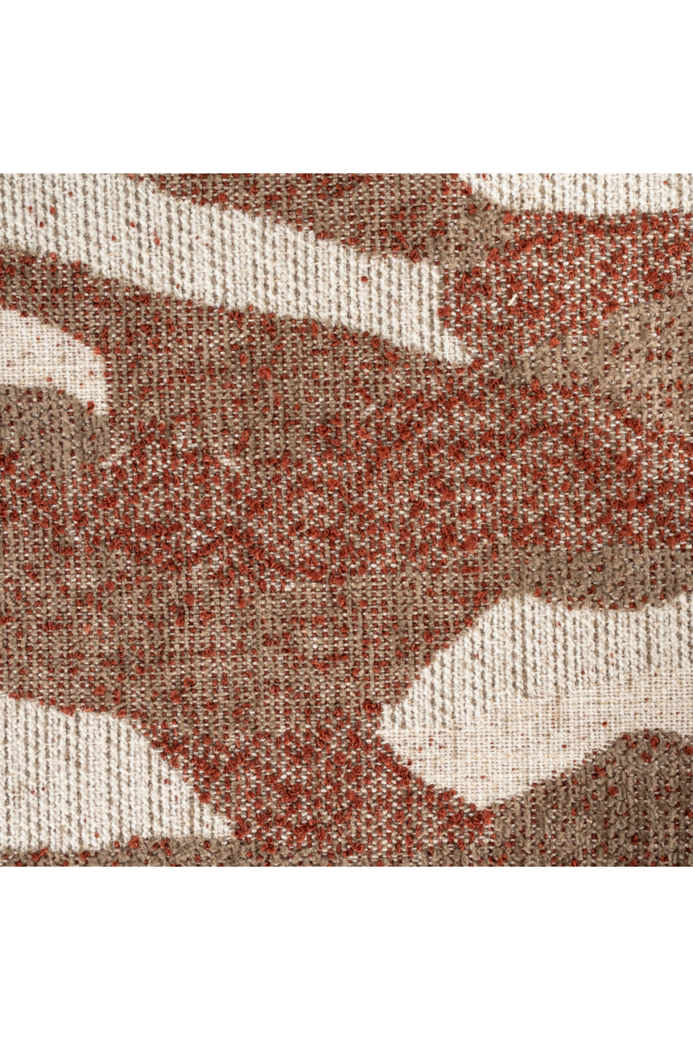 Printed Fabric Square Pouf L | By-Boo Rytm | Oroa.com