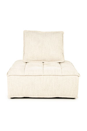 Square-Tufted Beige Lounge Chair | By-Boo Hive | Oroa.com