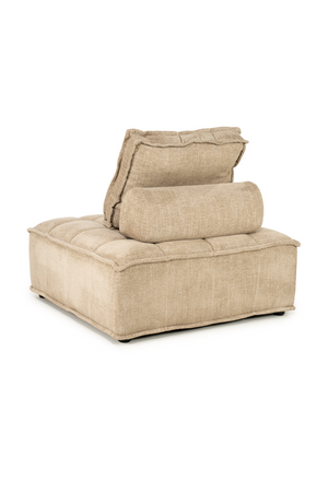 Square-Tufted Beige Lounge Chair | By-Boo Hive | Oroa.com