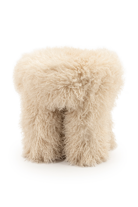 Shaggy Fur Stool | By-Boo Doodly | Oroa.com