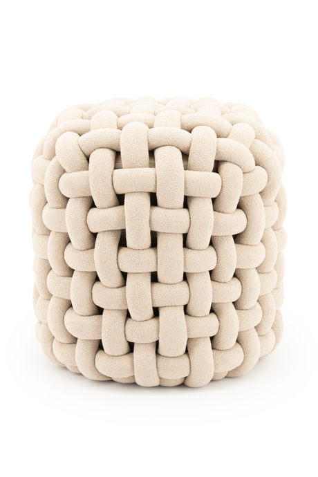 Chunky Woven Stool | By-Boo Poofie | Oroa.com