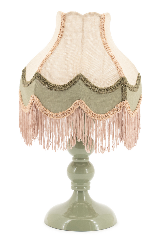 Jute Fringed Table Lamp | By-Boo Fringaloo | Oroa.com