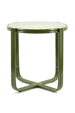 Cruciform Base Glass Side Table | By-Boo Groovy | Oroa.com