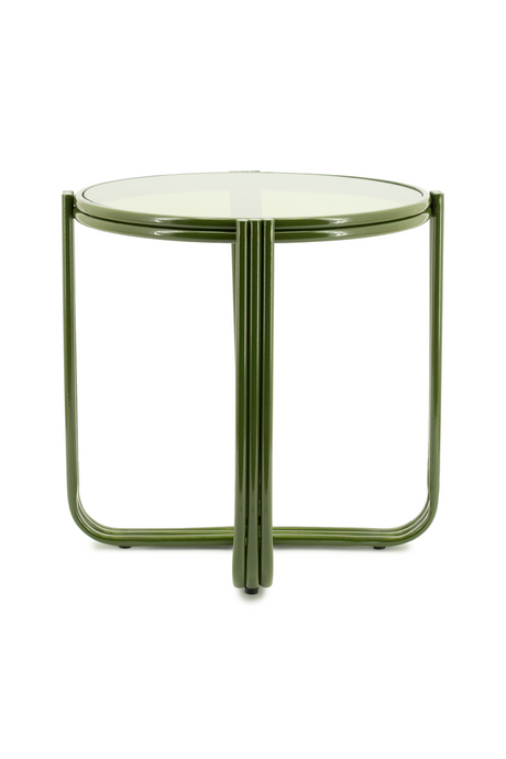 Cruciform Base Glass Side Table | By-Boo Groovy | Oroa.com