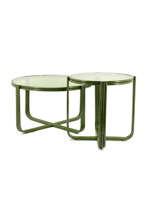Cruciform Base Glass Side Table | By-Boo Groovy | Oroa.com