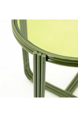 Cruciform Base Glass Side Table | By-Boo Groovy | Oroa.com