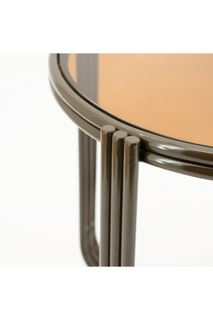 Cruciform Base Glass Side Table | By-Boo Groovy | Oroa.com