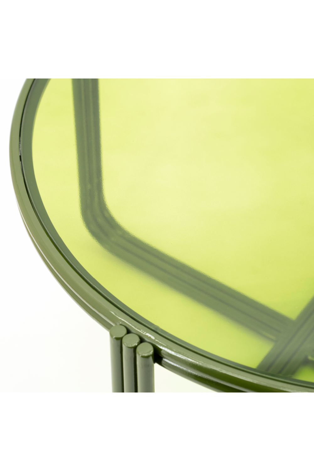 Cruciform Base Glass Coffee Table | By-Boo Groovy | Oroa.com