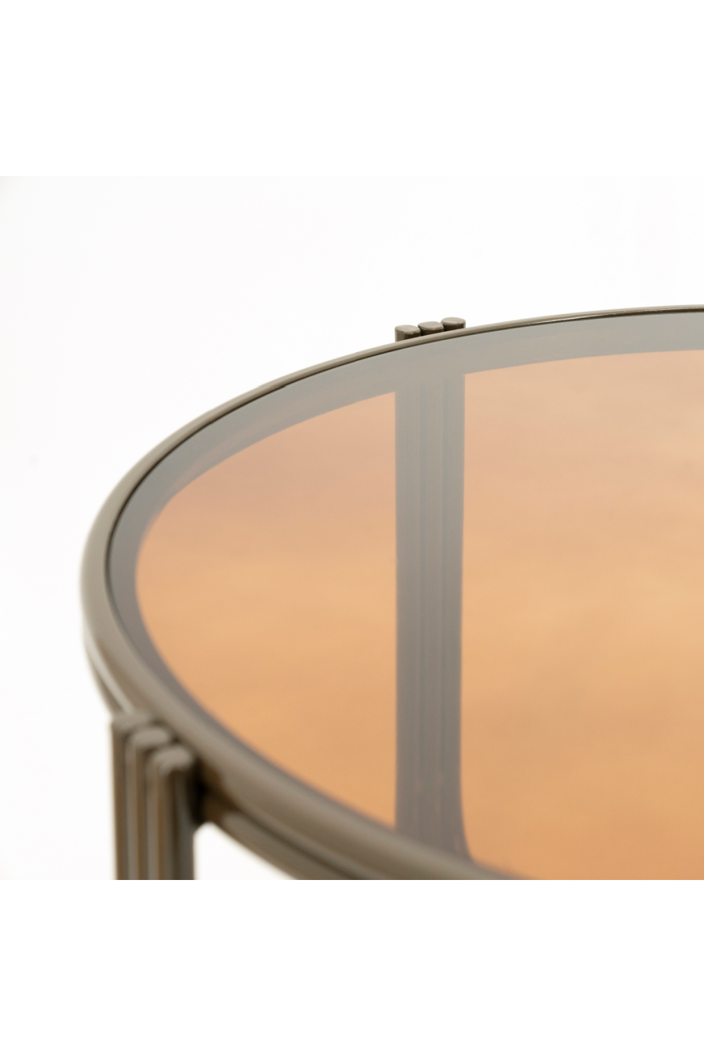 Cruciform Base Glass Coffee Table | By-Boo Groovy | Oroa.com