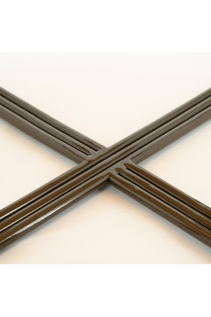 Cruciform Base Glass Coffee Table | By-Boo Groovy | Oroa.com