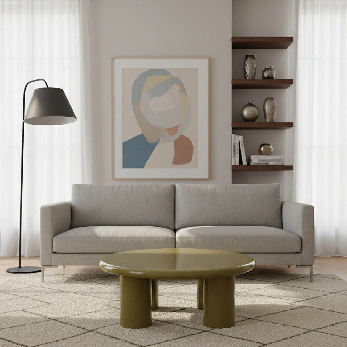 High-Gloss Round Coffee Table L | By-Boo Bloop | Oroa.com