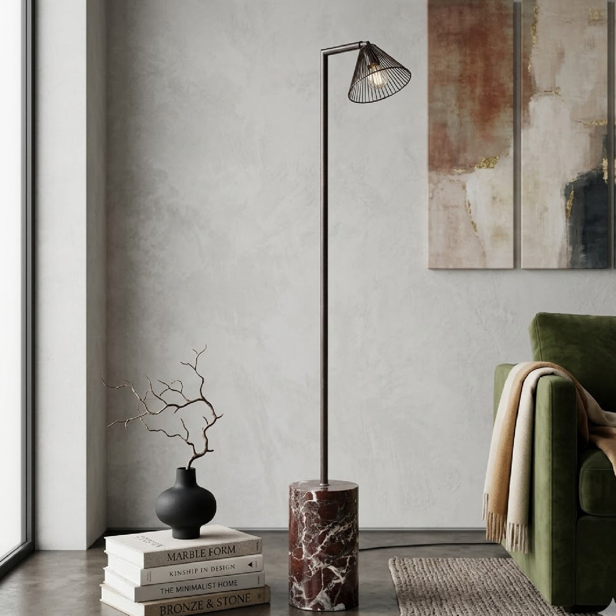   Marble Base Floor Lamp | Oroa.com