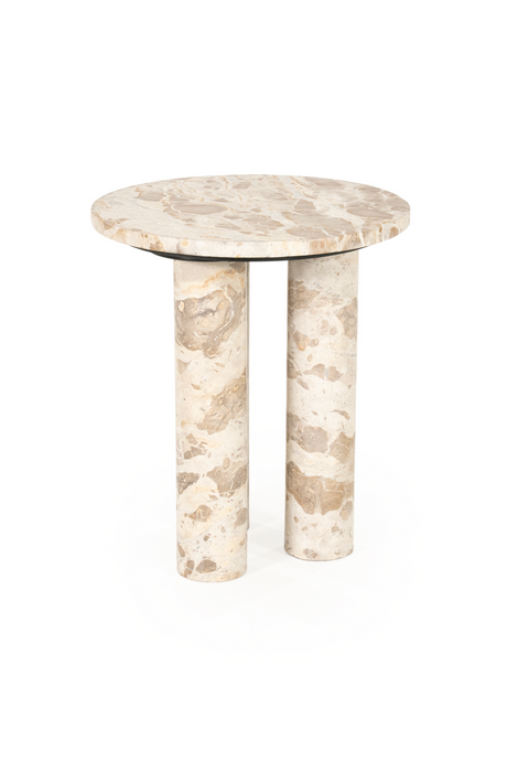 Marble Round Side Table | By-Boo Marmo | Oroa.com