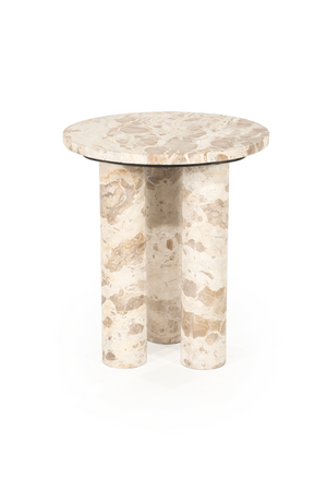 Marble Round Side Table | By-Boo Marmo | Oroa.com