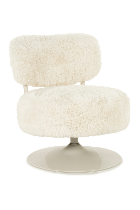 Round Furry Swivel Chair | By-Boo Furlo | Oroa.com